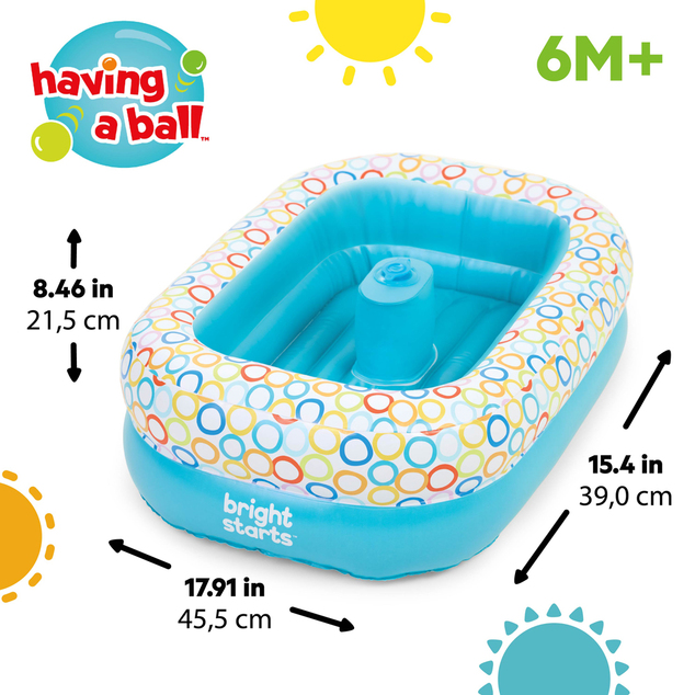 BRIGHT STARTS Kadica i bazen s lopticama Bathe &amp; Giggle™ 2 u 1, 6m+