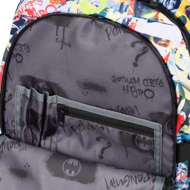BAAGL SADA 3 Skate Batman Comics: Rucksack, Federmäppchen, Tasche