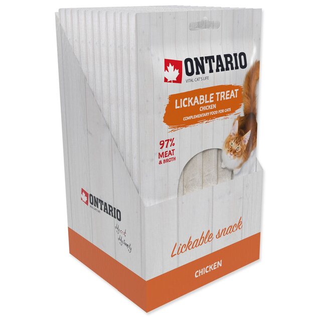 Ontario pochúťka lízací kurací 5x14g