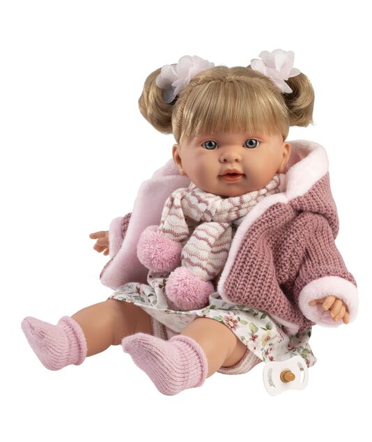 Llorens 42286 ALEXANDRA - realistická bábika so zvukmi a mäkkým látkovým telom - 42 cm