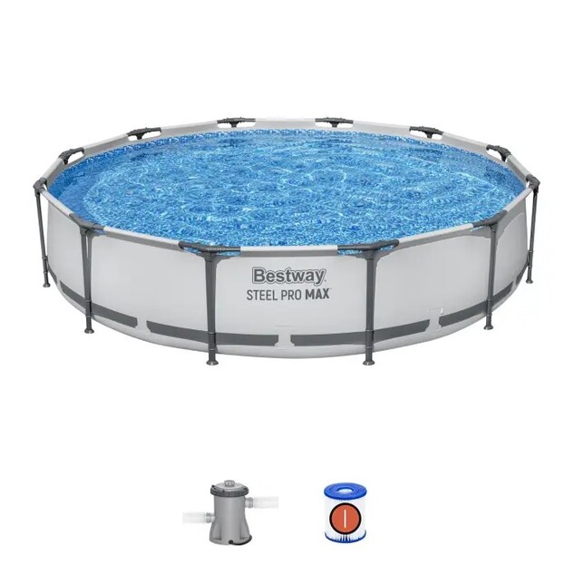 Bestway Piscina de jardín 56416 Steel Pro MAX 3.66m x 0,76m Pool Set
