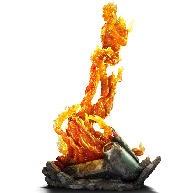 Iron Studios Fantastic Four - Menschliche Fackel Art Scale 1/10