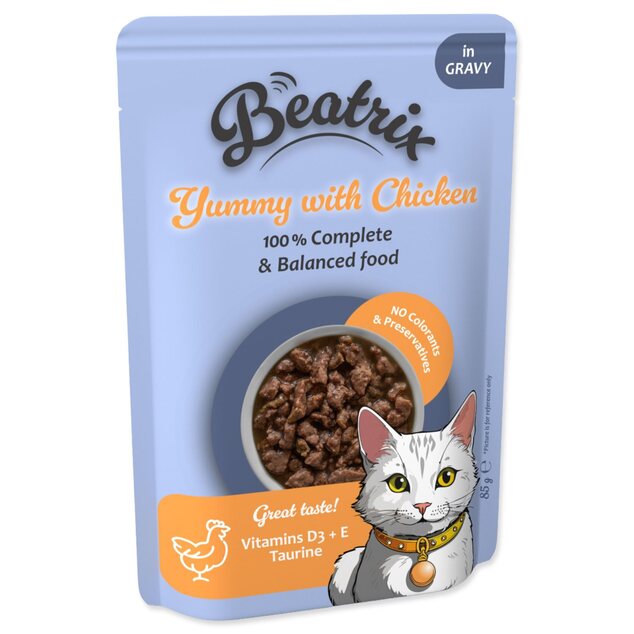 Kapsička Beatrix Adult s kuracím 85g