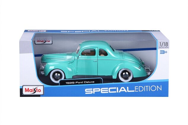 Maisto - 1939 Ford Deluxe Coupe, zelený, 1:18