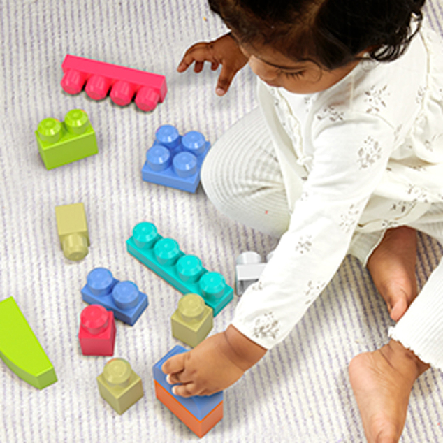 MEGA BLOKS Würfel in einer Plastiktüte rosa DCH54