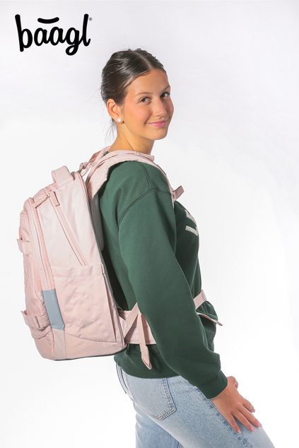 BAAGL Rucsac școlar Skate Max Creamy