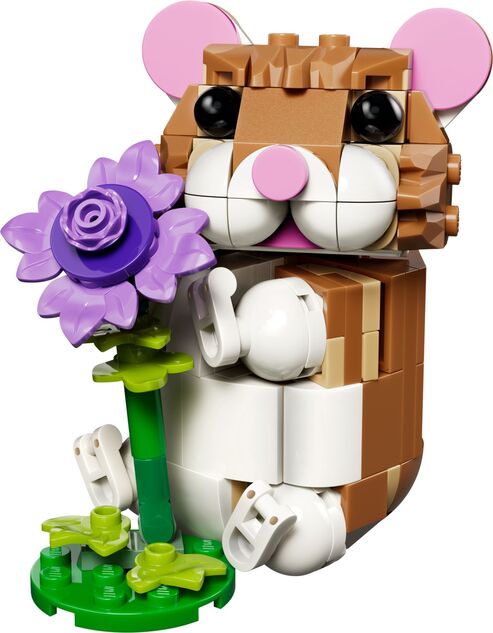 LEGO® Creator 3 v 1 31376 Roztomilý škrečok s kvetinou