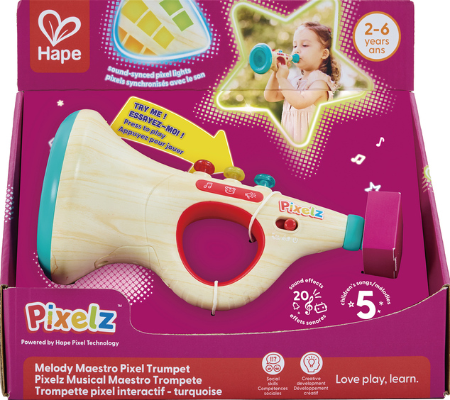 Hape Pixelz Melody Maestro - Trompette avec effets sonores et lumineux