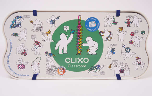 CLIXO Classroom - magnetická stavebnica 100 kusov