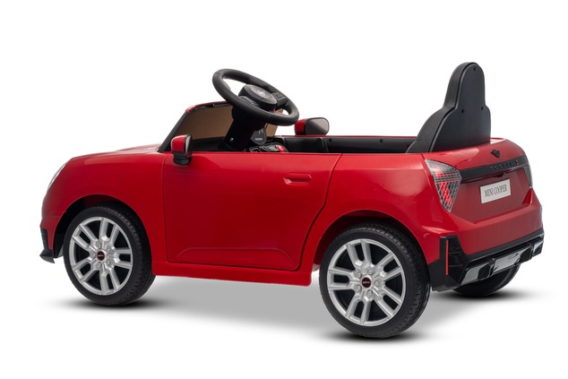 Elektrické autíčko BMW Mini Cooper 12V, červené, USB Vstup s Bluetooth pripojením na MP3 P