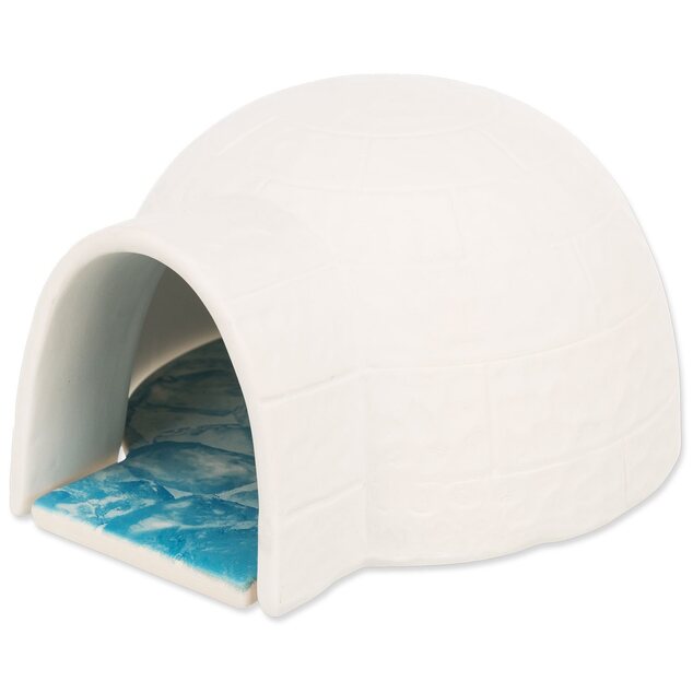 Igloo Trixie s chladicí podložkou pro myši a křečky, keramické 13x9x15cm bílá