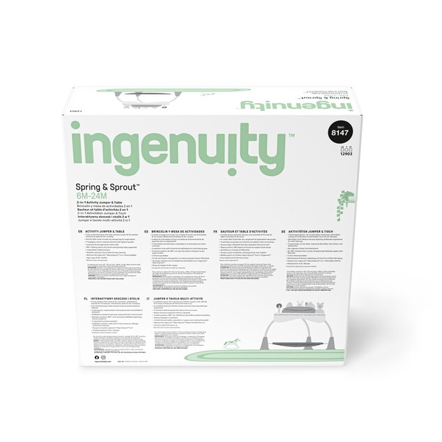 INGENUITY Centro attivo 2in1 Spring &amp; Sprout™ 6m+ fino a 11 kg