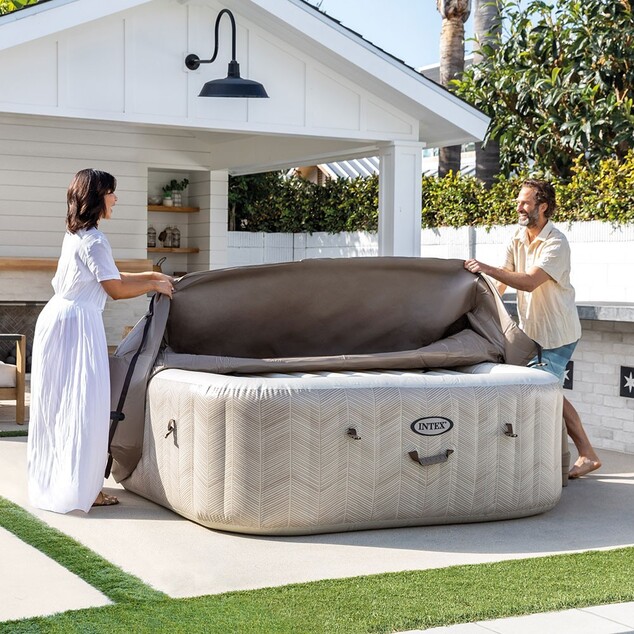 INTEX 28472 Vírivka PureSpa™ Chevron Bubble Deluxe pre 6 osôb