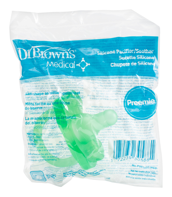 Dr.Browns HappyPaci cumeľ MEDICAL Preemie zel. 1ks