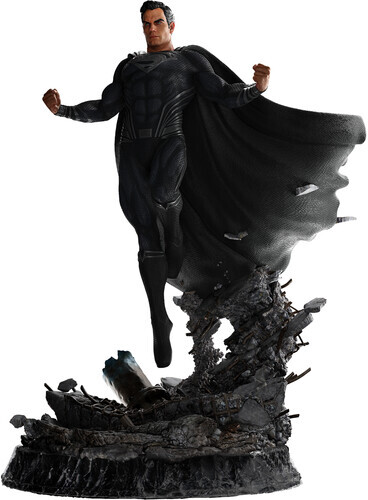 Weta Workshop Justice League - Superman Black Suit Statue 1/4 Maßstab