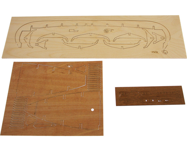 AMATI Oseberg vikingská loď 1:50 kit