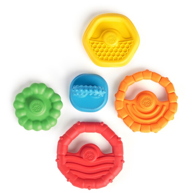 BABY EINSTEIN Hryzačka stohovacia 2v1 Stack &amp; Teethe™ 0m+
