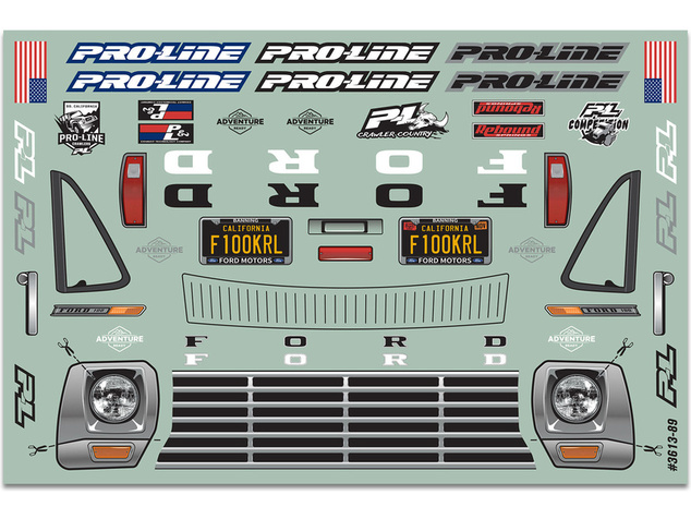 Pro-Line karoséria 1:10 1967 Ford F-100 nenafarbená (rázvor 313mm)