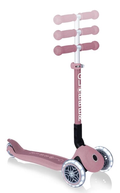 Globber kolobežka Junior Foldable lights Ecologic - Berry