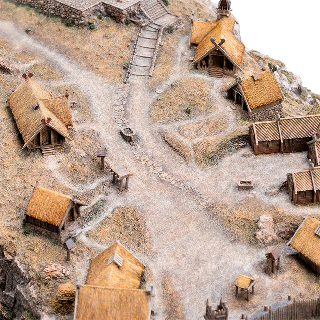 Weta Workshop Trilogia Stăpânul Inelelor - Edoras Limited Edition Environment
