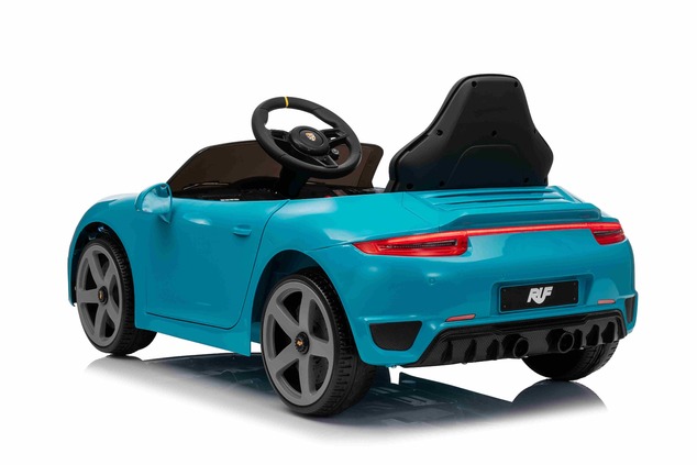 Elektrické autíčko RUF GT 12V, modré, Otváracie dvere, 2.4 GHz diaľkové ovládanie, LED sve
