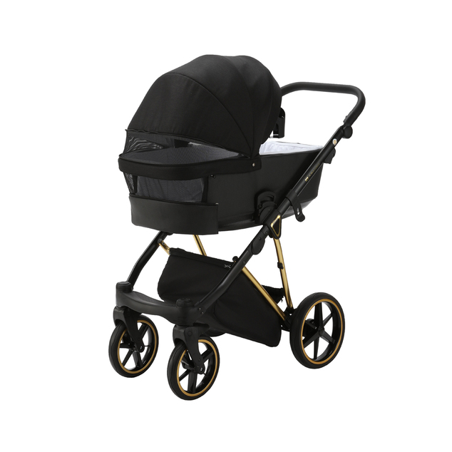 ADAMEX Kombikinderwagen Belissa Special Edition Schwarz/Gold
