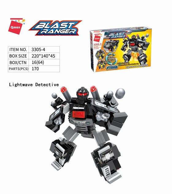 Qman Blast Ranger 3305-4 Guardián Luminoso