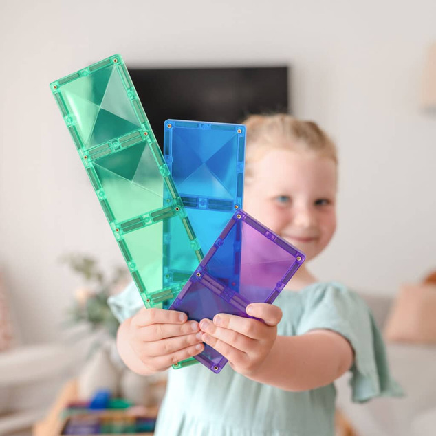 CONNETIX® Rainbow Rectangle Pack 18 pc magnetická stavebnica 18 ks