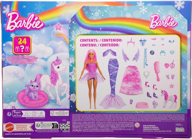 Mattel Barbie Rozprávkový Adventný kalendár 2025