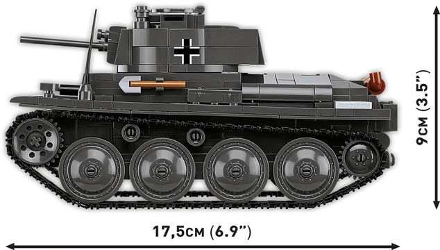 Cobi 2666 World War II Panzer 38(t)/ČKD LT vz. 38, 2v1, 1:28, 705 k, 1 f