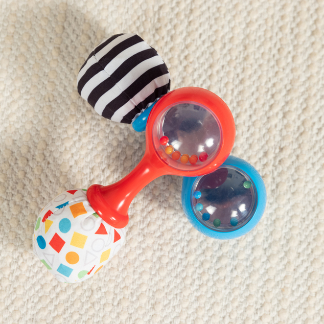 BABY EINSTEIN Zvečka igračka Shake &amp; Groove™ 2 kom, 3m+