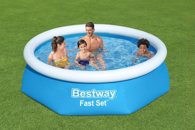 Bestway® Nafukovací bazén 57450 My First Fast Set™, 244 x 61 cm s filtráciou