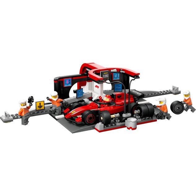 LEGO® City 60443 Oprire în F1® și Echipajul de la boxe cu mașina Ferrari
