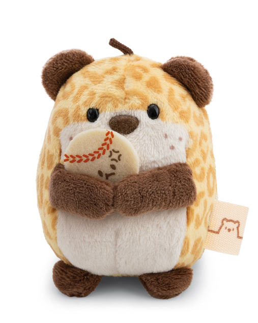 NICI peluche MyMochi Leopardo Ichiro 8 cm con pallina e costume da giocatore di baseball, regalo