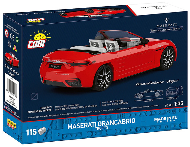 Cobi Maserati GranCabrio Trofeo, 1:35, 97 pzs