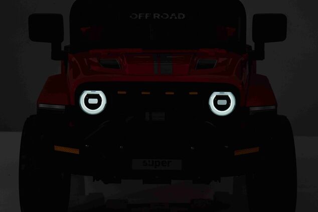 Elektrické autíčko OFFROAD NEW s pohonom zadných kolies, ružové, Lítiová batéria
