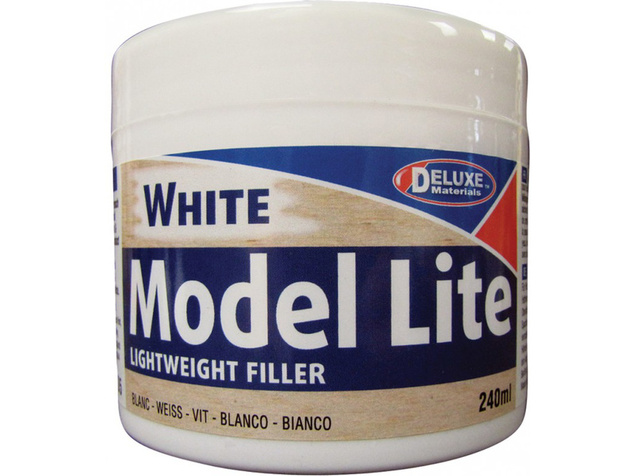 Model Lite White ľahký tmel na drevo bielej farby 240ml