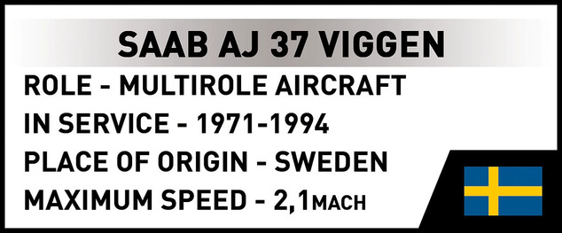 Cobi 5915 Armed Forces SAAB AJ37 VIGGEN, 1:48, 881 k