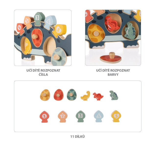 Puzzle di legno dinosauro, Wood