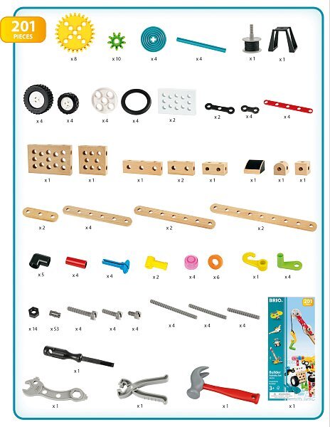Brio Builder - sada pre domácich majstrov 201 ks
