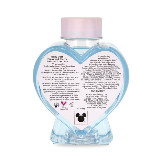 Mad Beauty Tusfürdő Gél I Heart Stitch Bazsarózsa és Cseresznyevirág 350ml