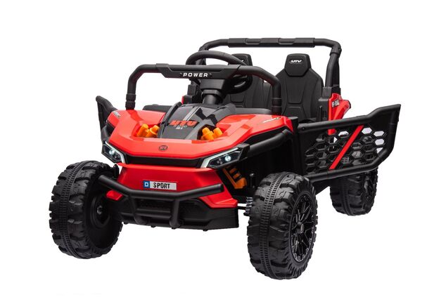 Elektrické autíčko UTV Small 12V, červené, Pohon zadných kolies, 12V batéria