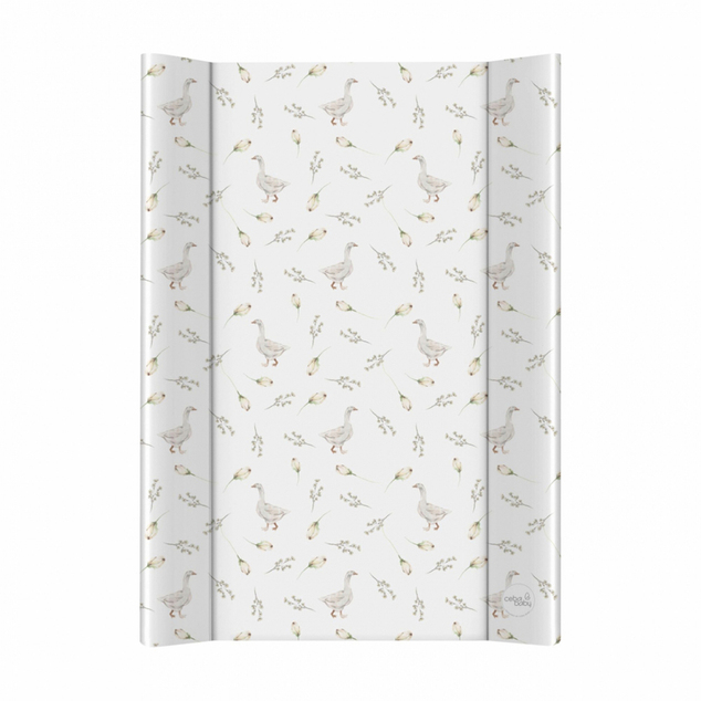 CEBA Podložka prebaľovacia 2-hranná s pevnou doskou (50x70) Basic Goose