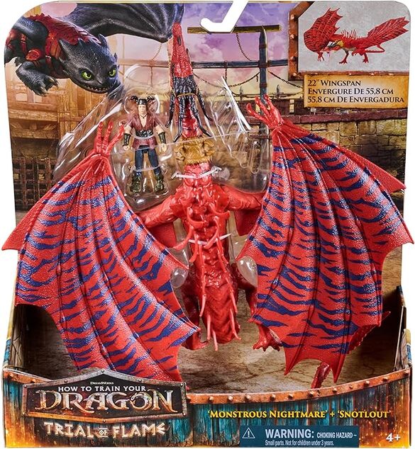 Spin Master Drachenzähmen leicht gemacht - großer Drache und Wikinger Albtraum und Rotzbakke