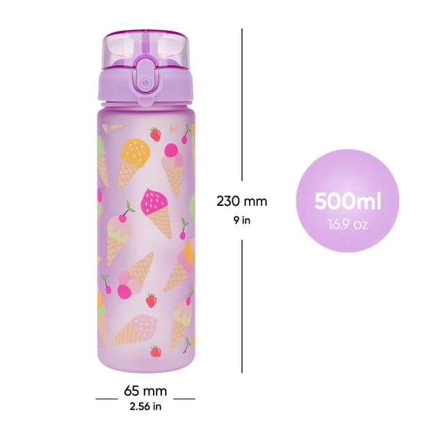 BAAGL Tritan-Flasche für Getränke Lavender, 500 ml