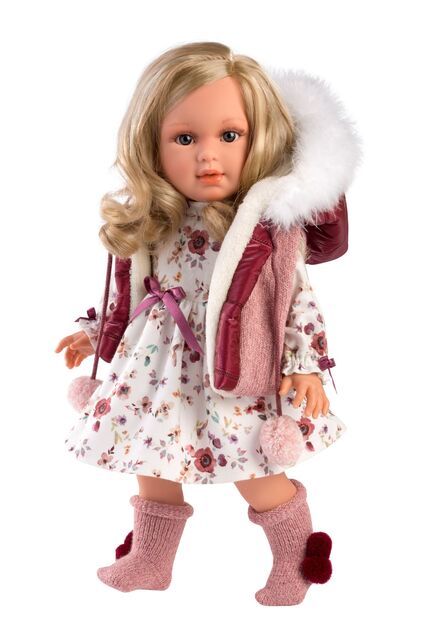 Llorens 54037 LUCIA - realistická bábika s mäkkým látkovým telom  - 40 cm
