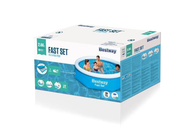 Bestway® Nafukovací bazén 57450 My First Fast Set™, 244 x 61 cm s filtráciou