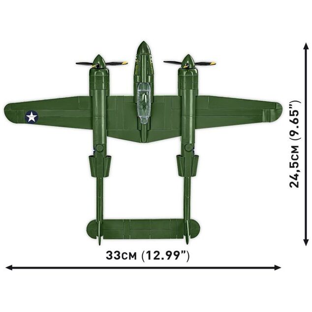 Cobi II WW Lockheed P-38 Lightning, 1:48, 335 k