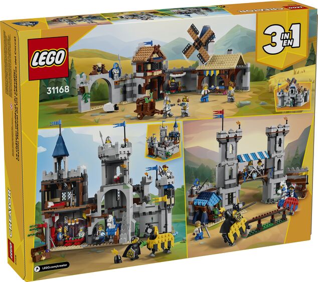 LEGO® Creator 3 v 1 31168 Stredoveký hrad a rytieri na koňoch