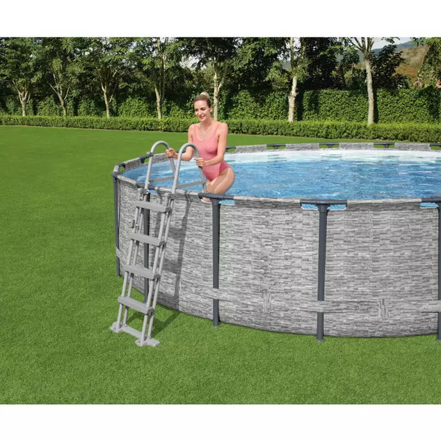 Bestway Escalera de seguridad Flowclear 1.22m
